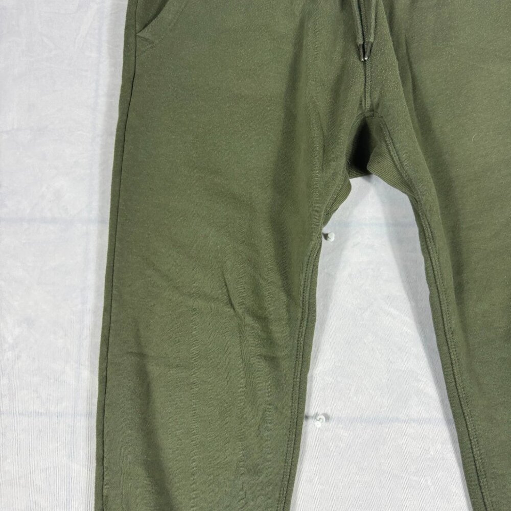 Hurley Jogger Pants Mens Olive Green Fleece Tapered Leg Elastic Waist Size M - Picture 10 of 16